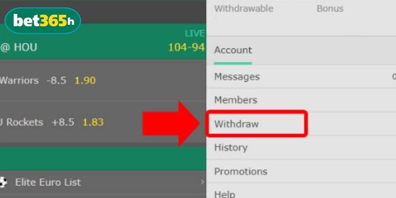 Rút tiền tại BET365 luôn đảm bảo an toàn, bảo mật tuyệt đối