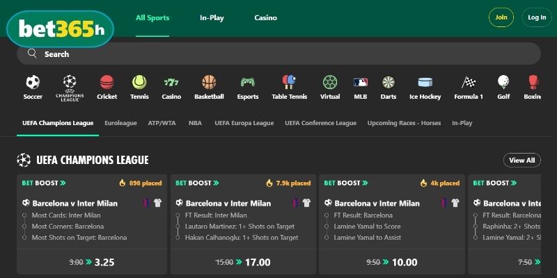BET365 được thành lập vào 2000 tại Vương quốc Anh